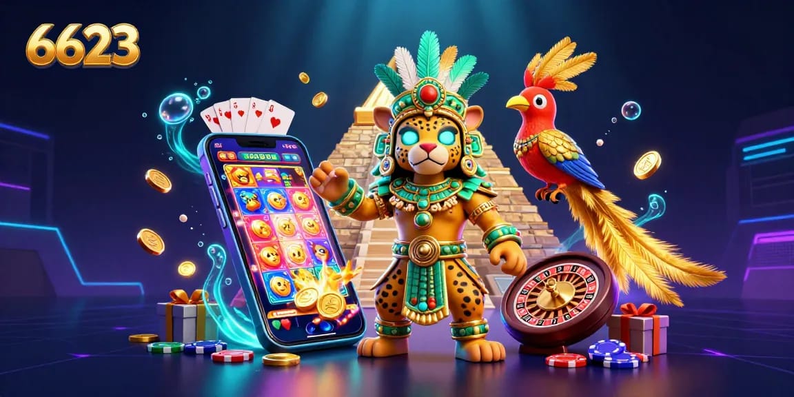 Play exciting slot games at 6623 and enjoy colorful graphics alongside unique characters.
