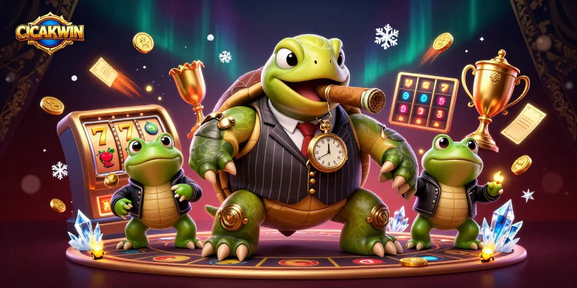 CICAKWIN brings vibrant slot machines to life in a dynamic, visually appealing 3D scene.