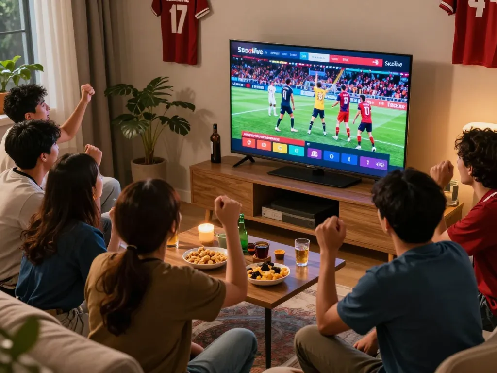SOCOLIVE streams live sports seamlessly, bringing excitement to home viewing parties with friends.