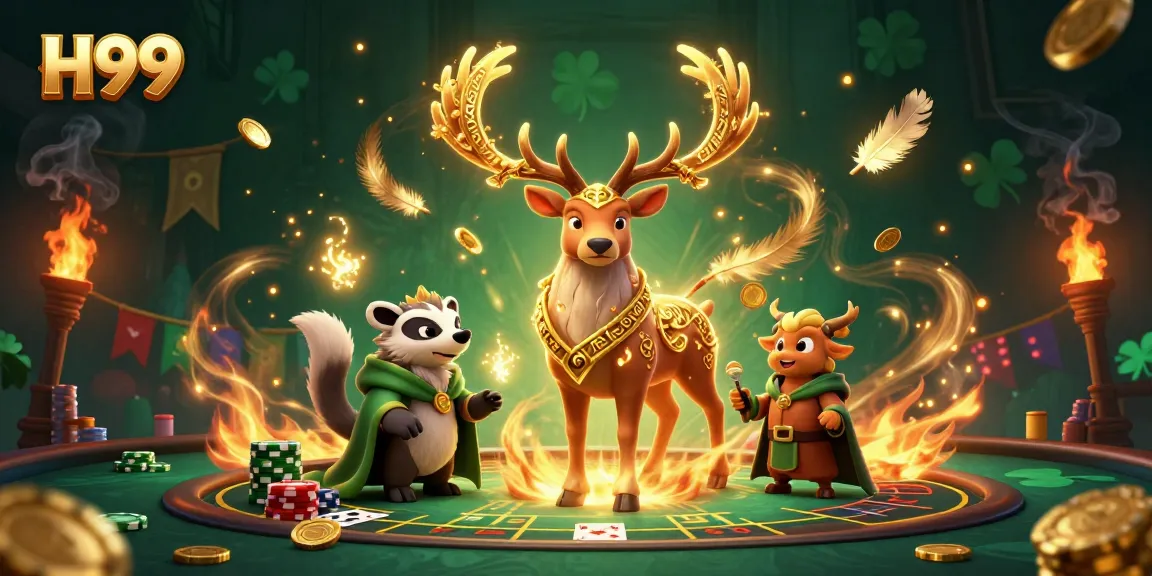 Experience thrilling baccarat action with H99's vibrant characters and casino ambiance.