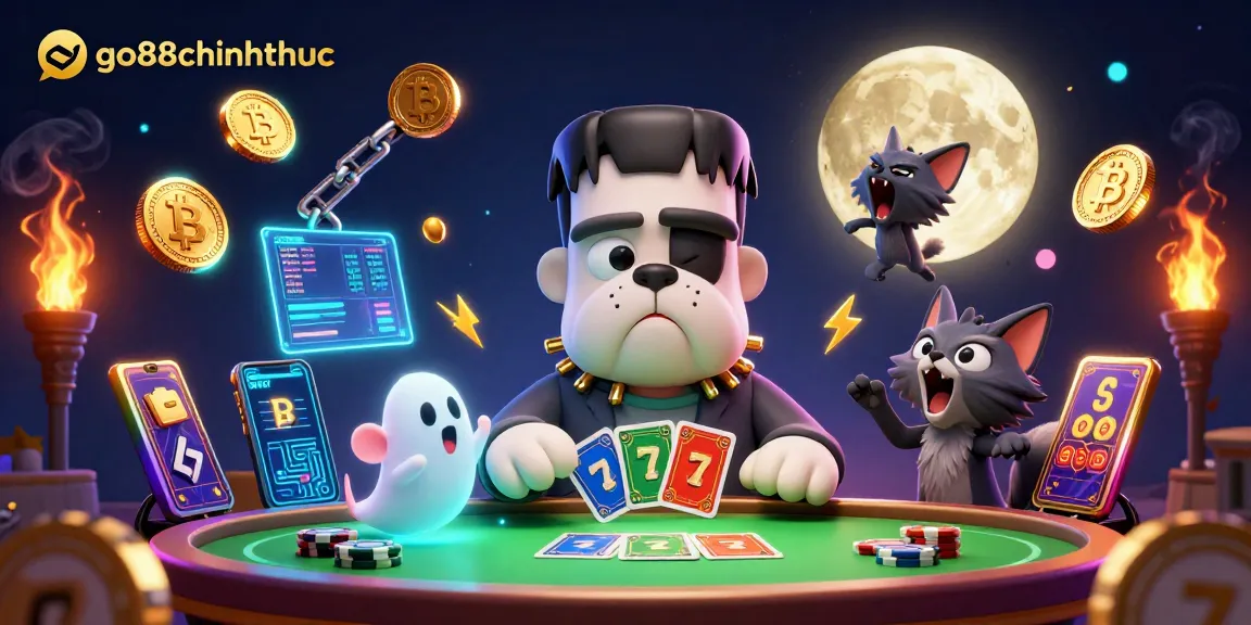 Experience thrilling gameplay and wins with go88chinhthuc featuring card-dealing monster characters and crypto elements.
