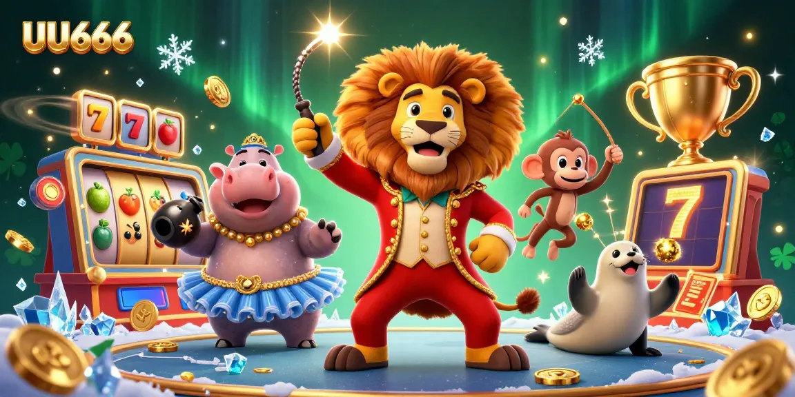 Play exciting games at UU666 with vibrant visuals and energetic characters in a thrilling casino scene.
