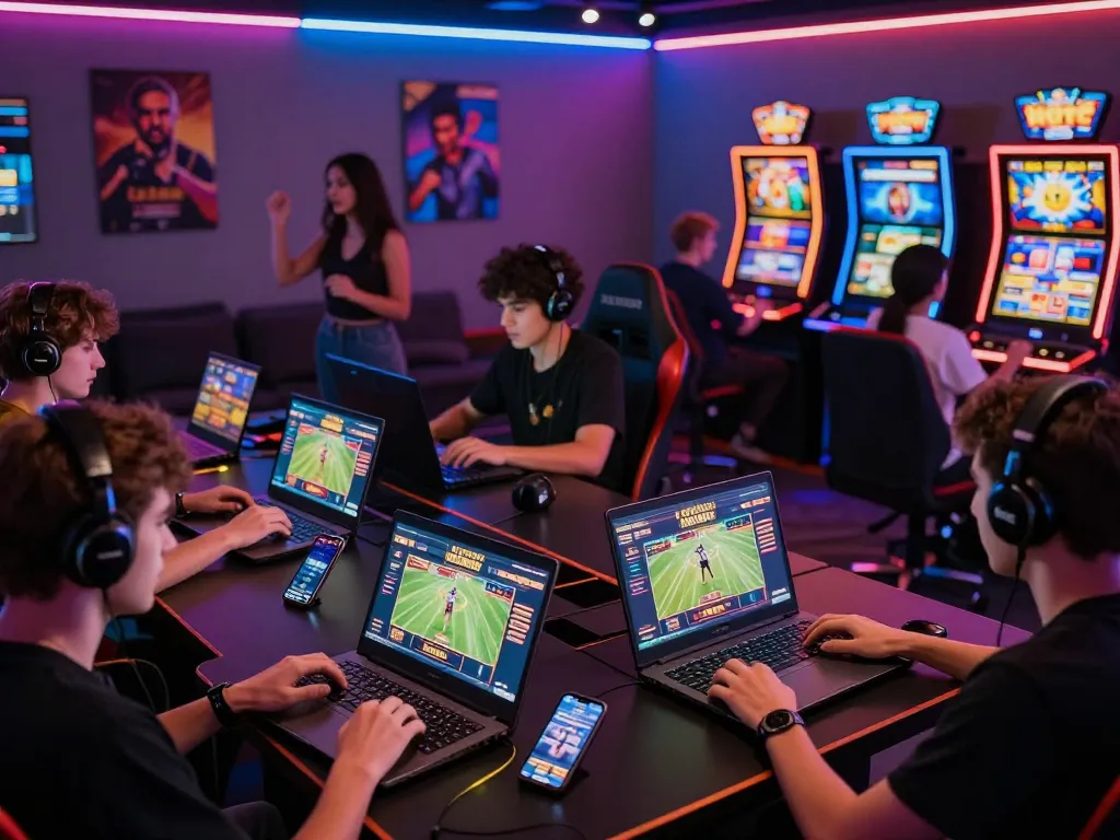Players engaging in various games on trang chủ o8 showcasing vibrant online gaming atmosphere
