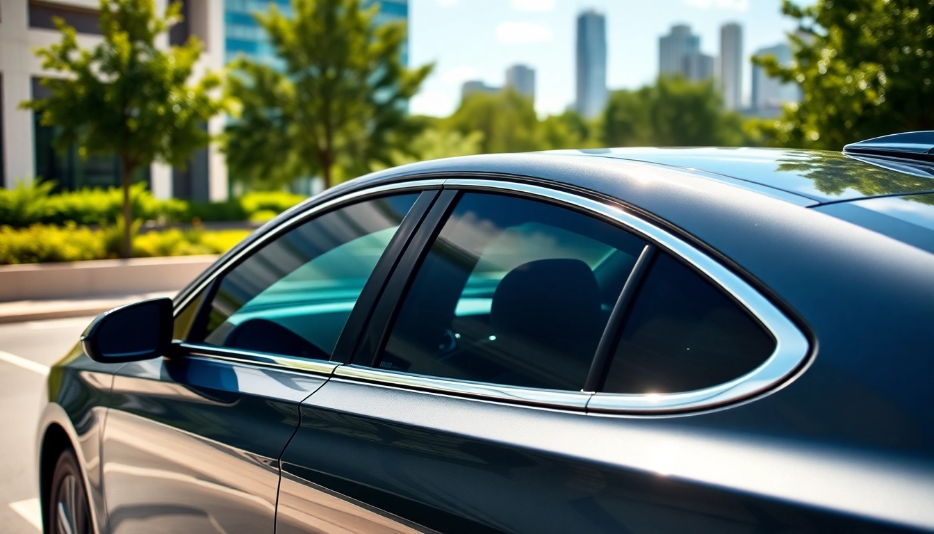 Enhance your vehicle's aesthetics and comfort with window tinting Cleveland TN, showcased under natural light.