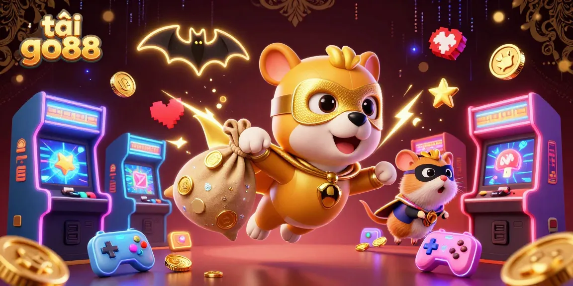 Tải go88 to win gold coins and enjoy vibrant casino games in an exciting 3D illustration