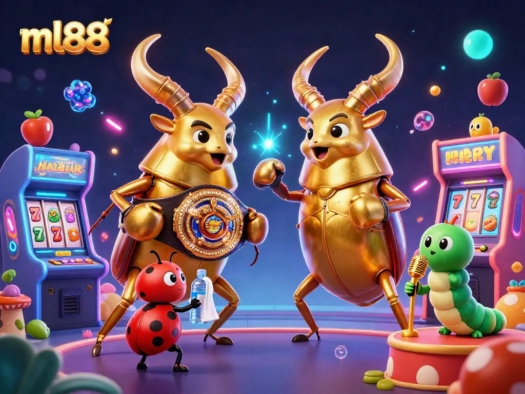Engage in thrilling gameplay at ml88, featuring dynamic slot reels and vibrant casino elements.