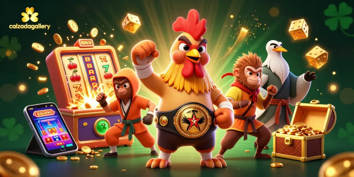 Experience winning at calzadagallery with dynamic casino characters in an immersive game scene.