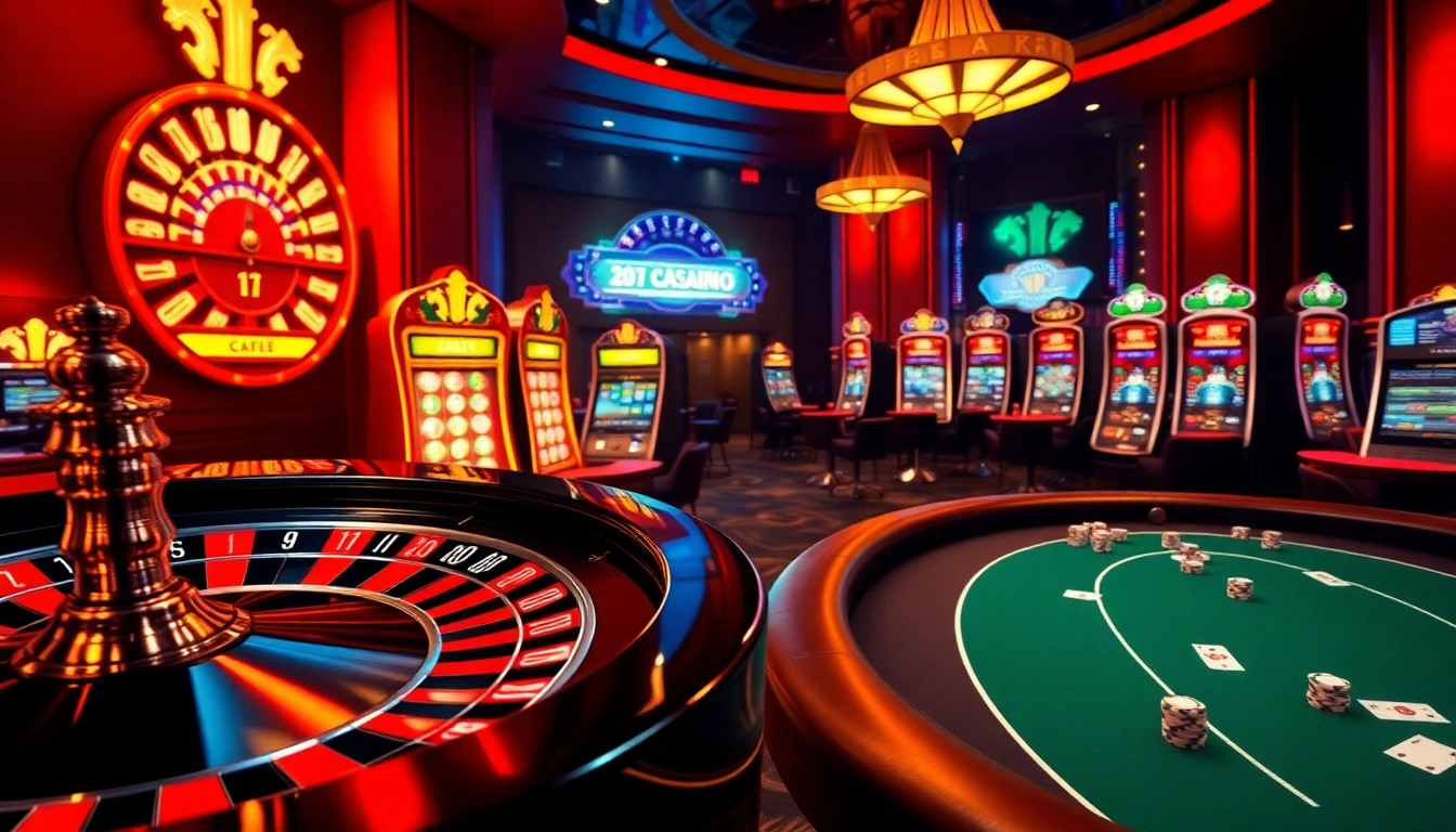 Experience the thrilling casino atmosphere with online gambling elements representing Link Vào f8bet.