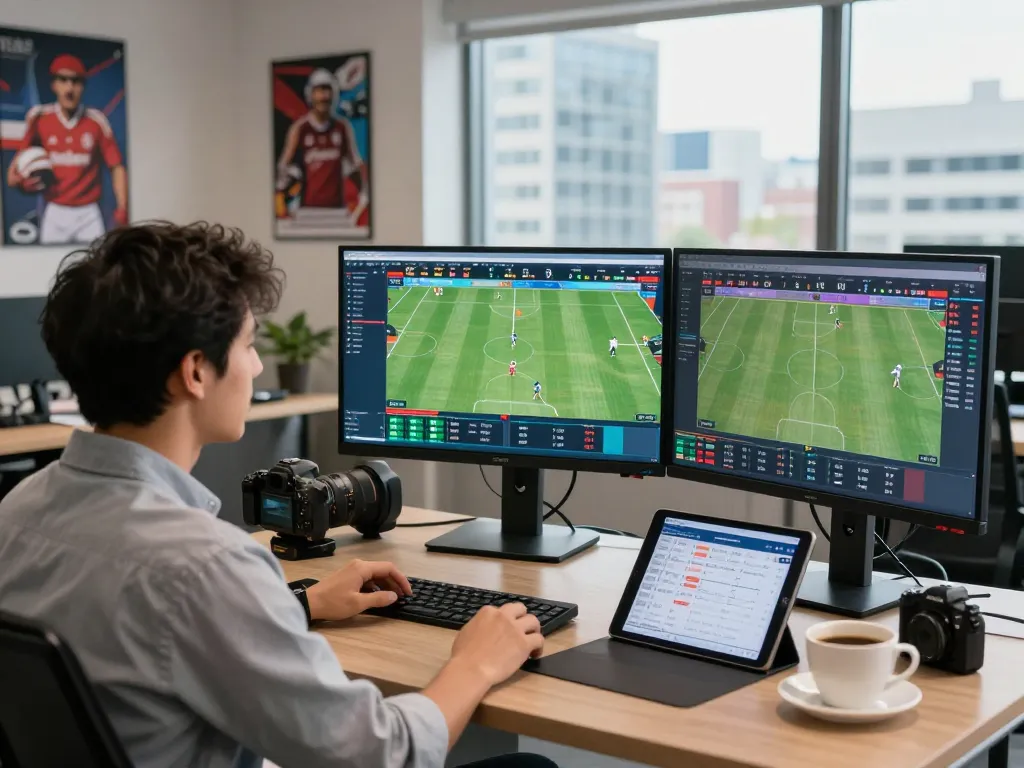 Real-time sports data analysis at https://bongdalu.trade/ showcasing live scores and statistics in a dynamic workspace.