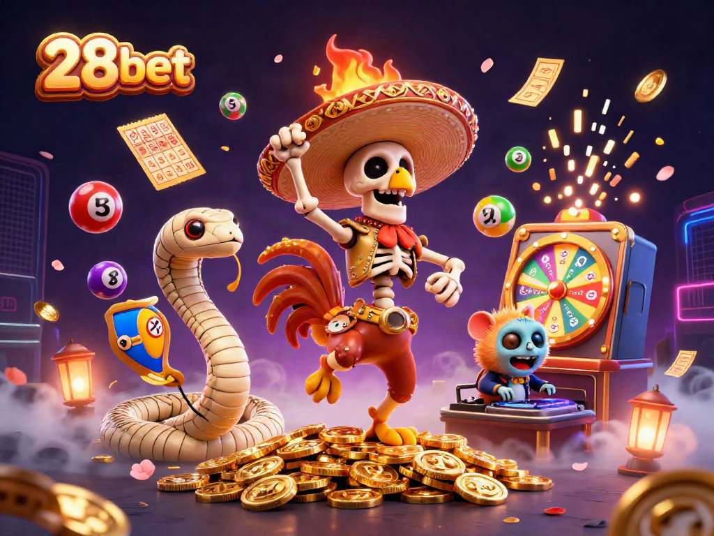 Win big with 28bet in the exciting casino world filled with colorful lottery elements.