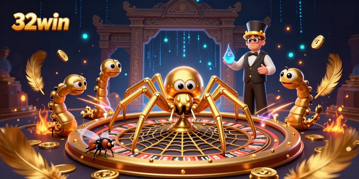 Experience thrilling bets at 32win with a captivating roulette scene featuring animated characters.