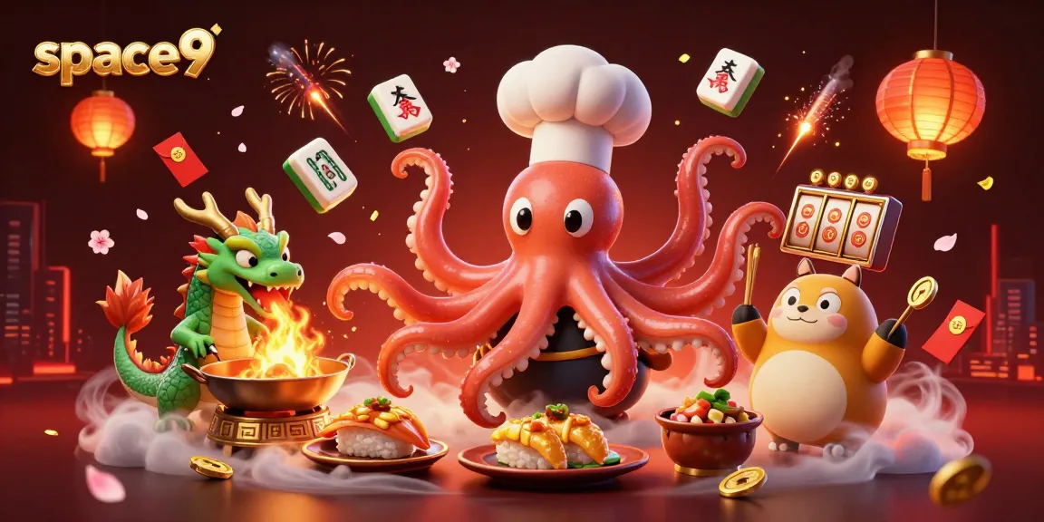 Engage with space9's thrilling casino experience featuring dynamic characters and festive gaming elements.