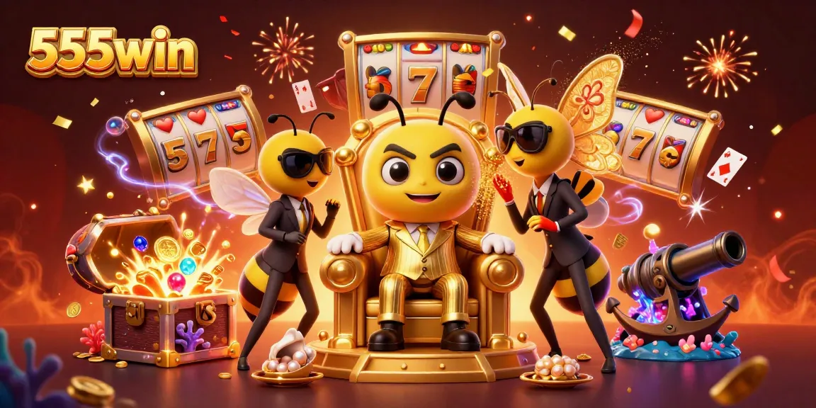 Experience thrilling 555win jackpots with our vibrant and dynamic casino-themed illustration.