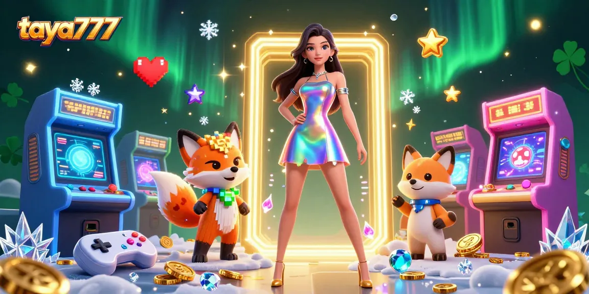 Experience exciting gaming action with taya777's vibrant 3D casino illustration showcasing immersive gameplay elements.