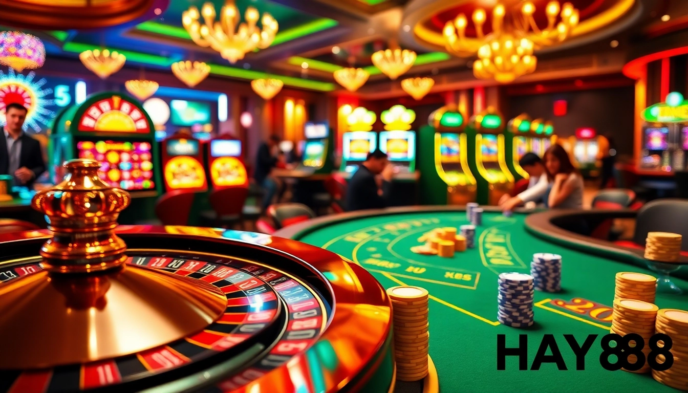 Experience the thrill of gambling at HAY88 with engaging games like poker and roulette.