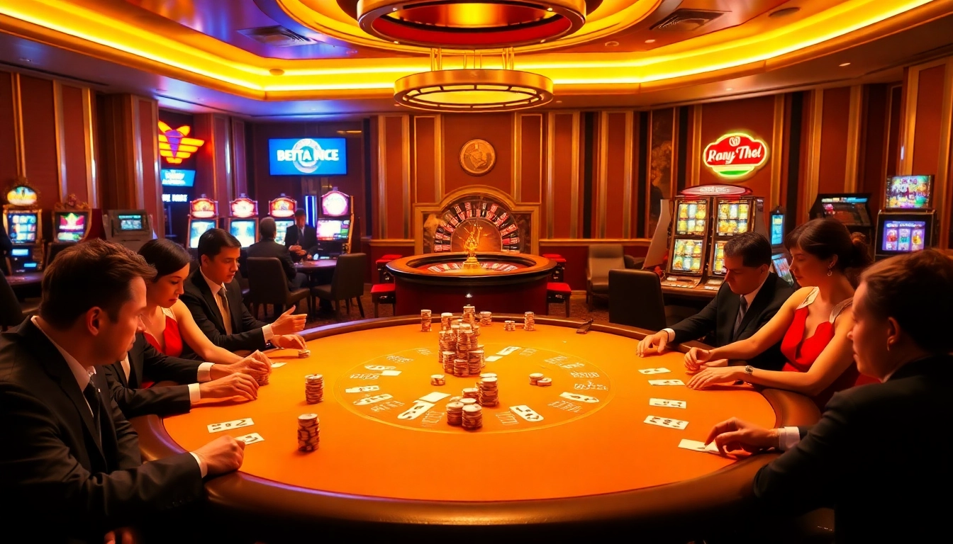 Win big at https://f1686s.com/ with a luxurious poker table and vibrant casino ambiance.