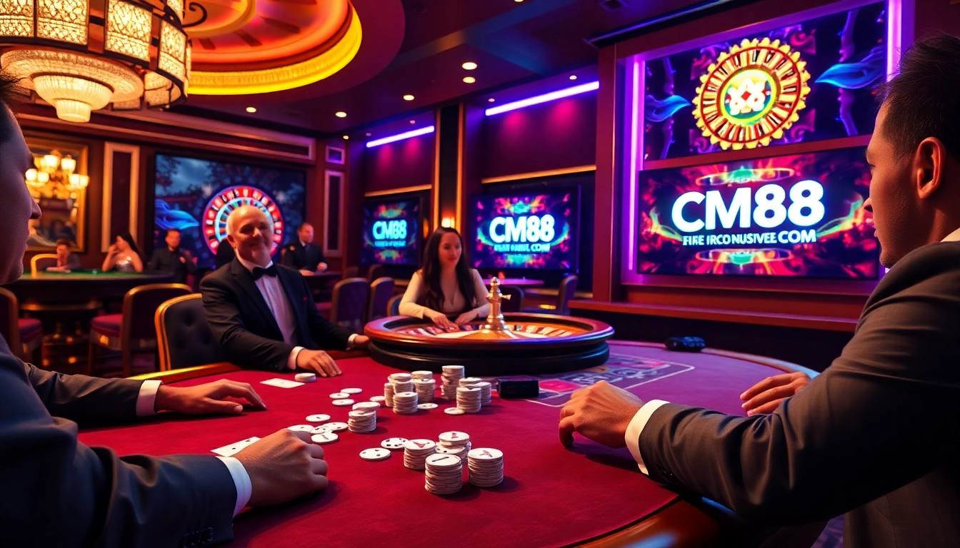 Join the excitement at CM88 COM with thrilling poker action and vibrant casino ambiance.