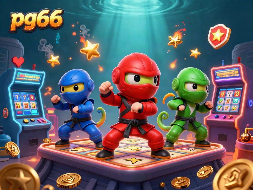 Experience exciting gameplay at pg66 with ninja chameleons and vibrant slot machines.