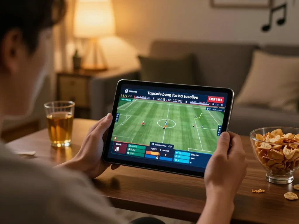 Engaging experience of watching Trực tiếp bóng đá socolive for sports betting while enjoying home comfort.