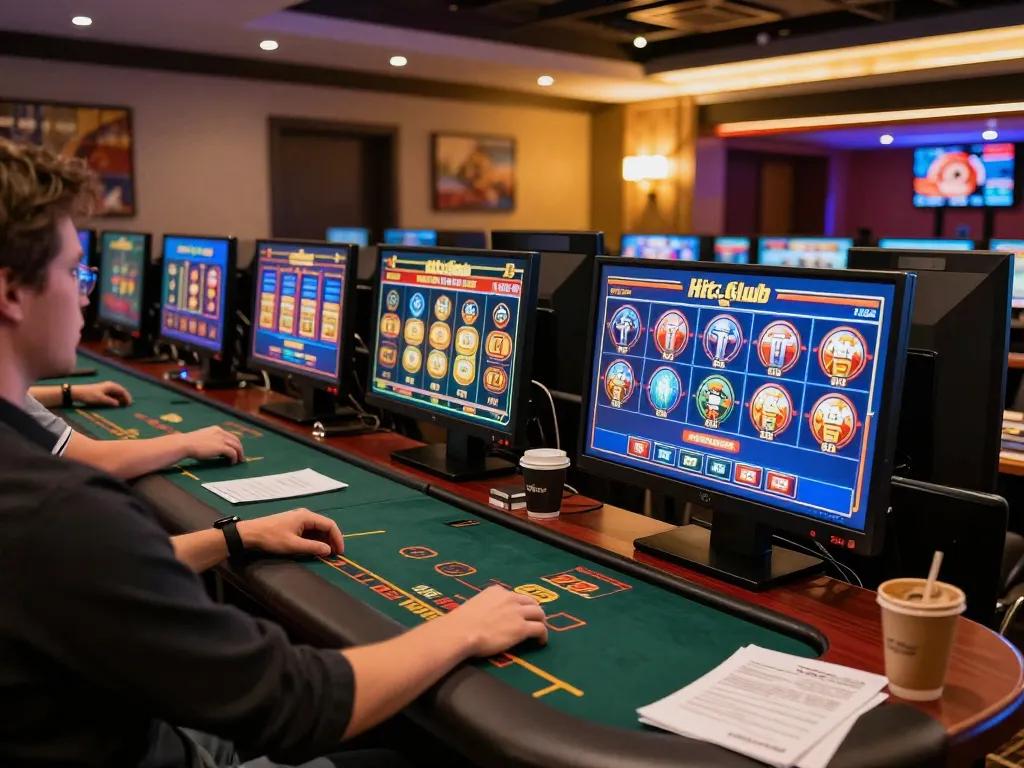 Engaging with Hitclub's online games using multiple screens and strategy notes for effective gameplay.