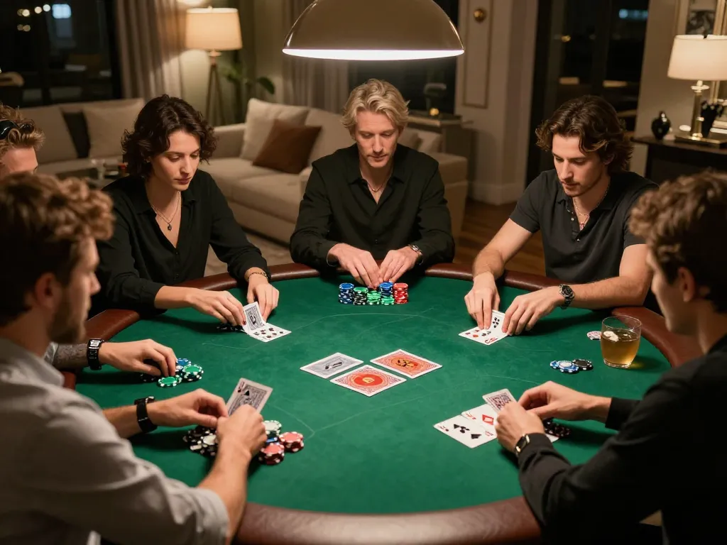 Engaging poker night with friends featuring strategic gameplay at rik 88