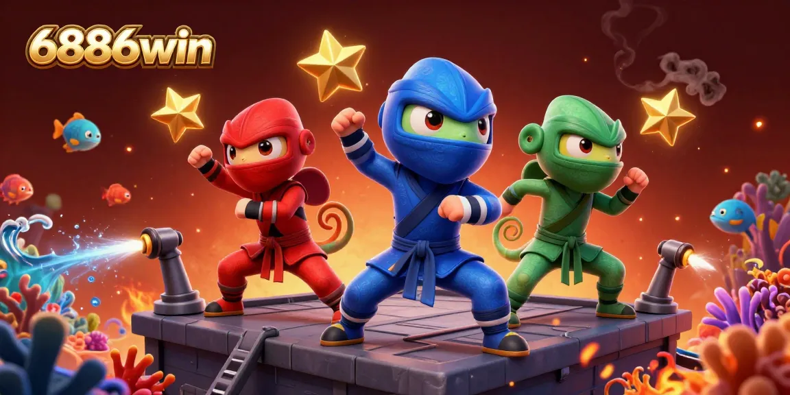 Join the exciting fish hunting action at 6886win, featuring vibrant sea creatures and dynamic gameplay.