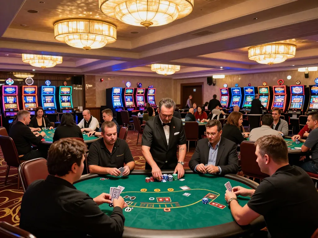 Players enjoying exciting games at TT88 casino, with vibrant atmosphere and engaging poker games