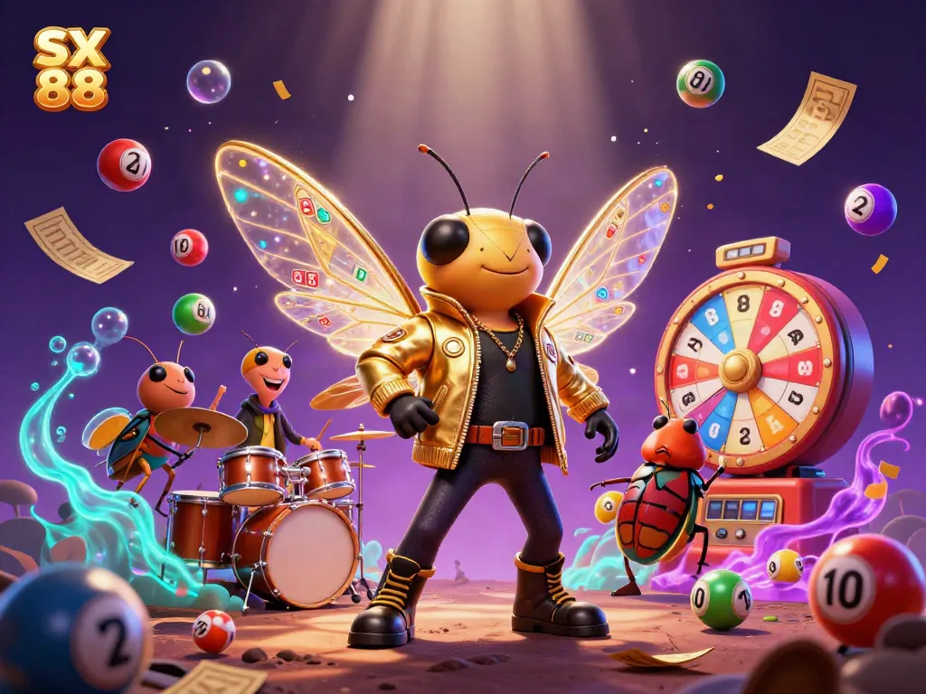 SX 88 showcases vibrant casino-themed illustration with dynamic characters and colorful game elements.