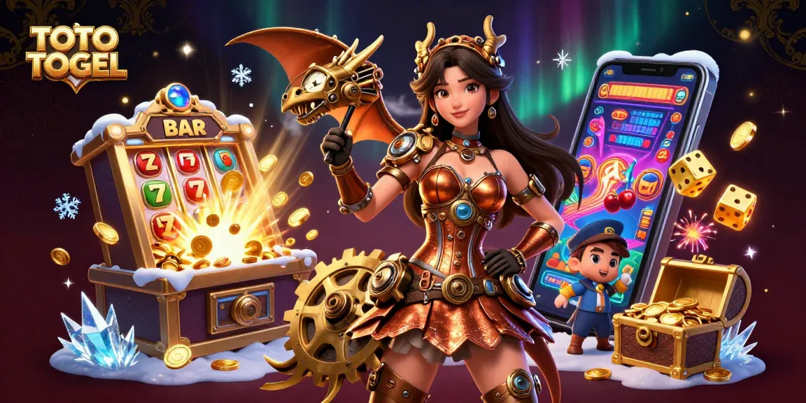 Experience thrilling wins with TOTO TOGEL in this vibrant, dynamic casino scene showcasing exciting game elements.