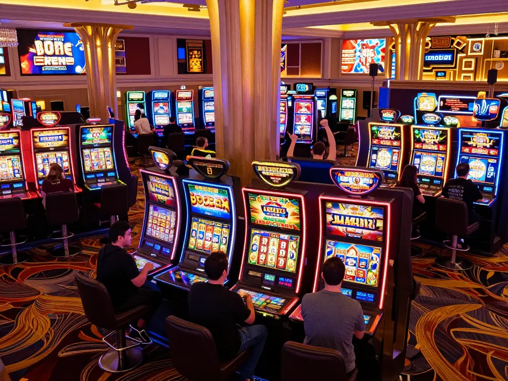 Engaging slot machine gameplay featuring the latest Pragmatic Demo slots in a vibrant casino atmosphere.