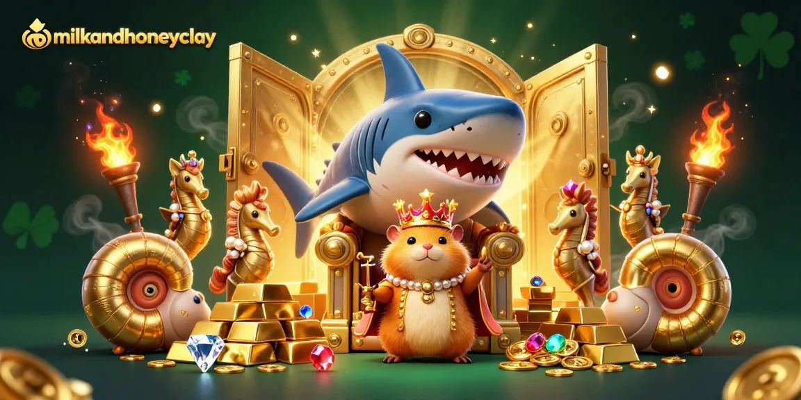 Engage with exciting games at milkandhoneyclay, featuring vibrant 3D casino illustrations and themes.